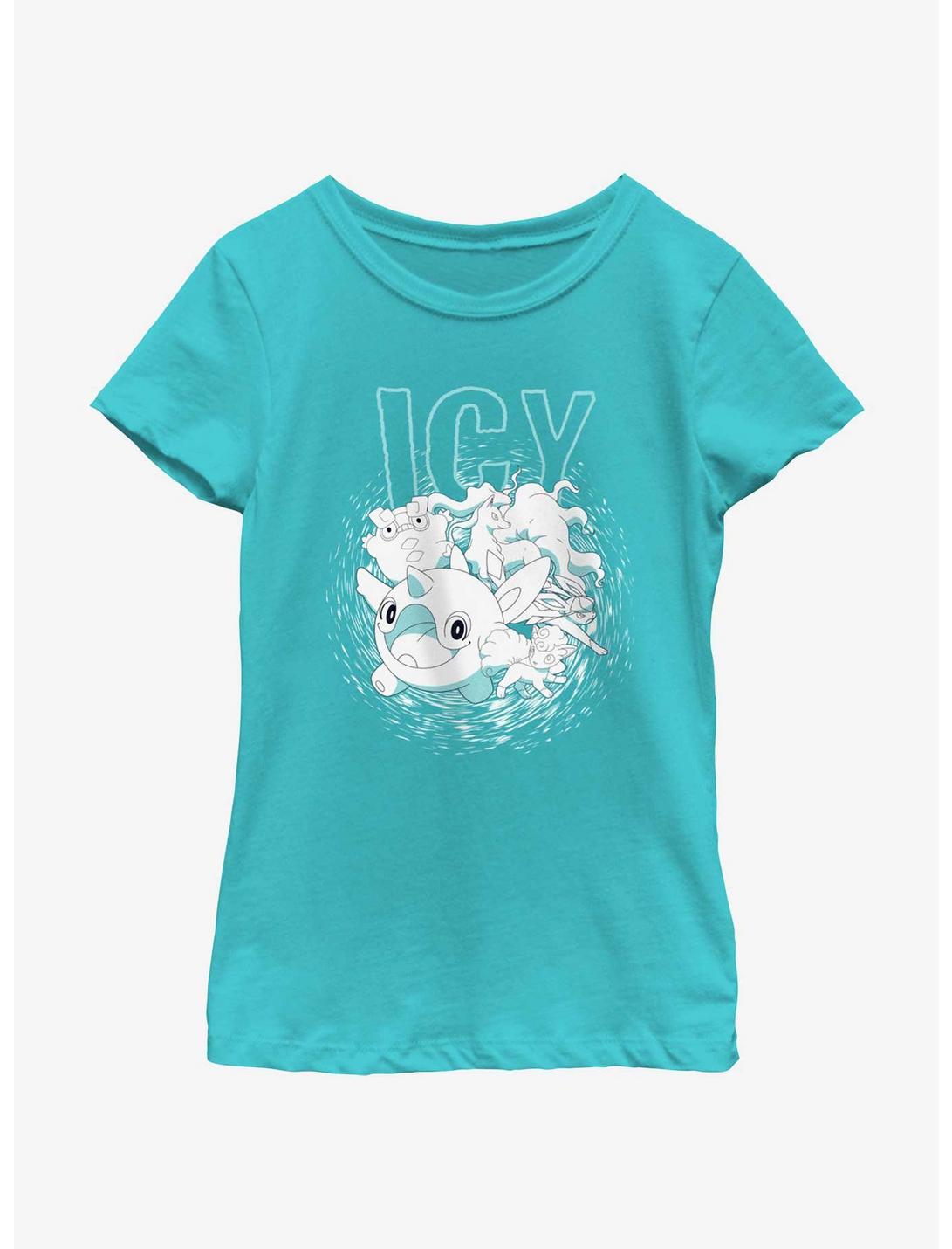 Pokemon Icy Tunnel Youth Girls T-Shirt, TAHI BLUE, hi-res