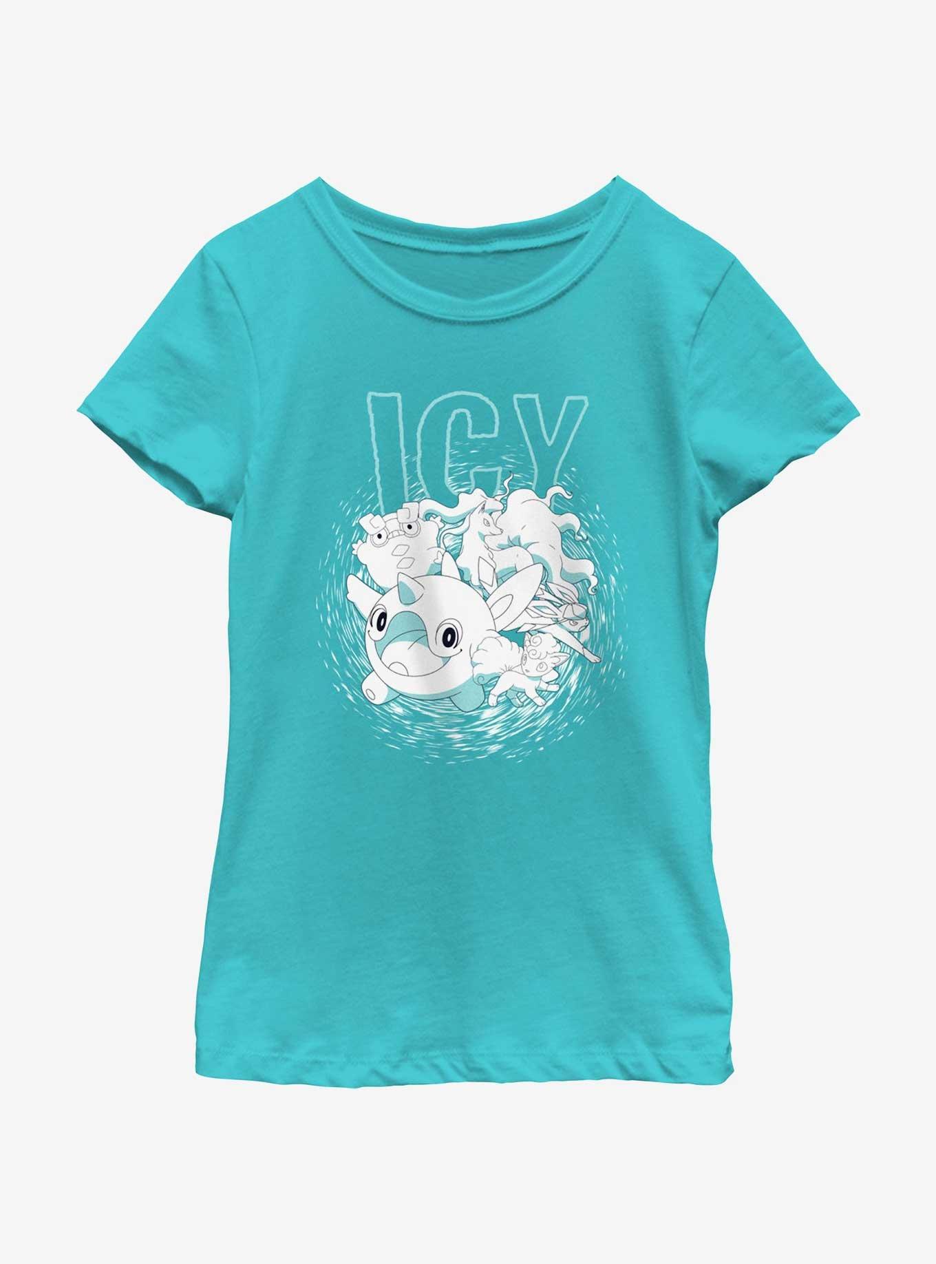 Pokemon Icy Tunnel Youth Girls T-Shirt, TAHI BLUE, hi-res