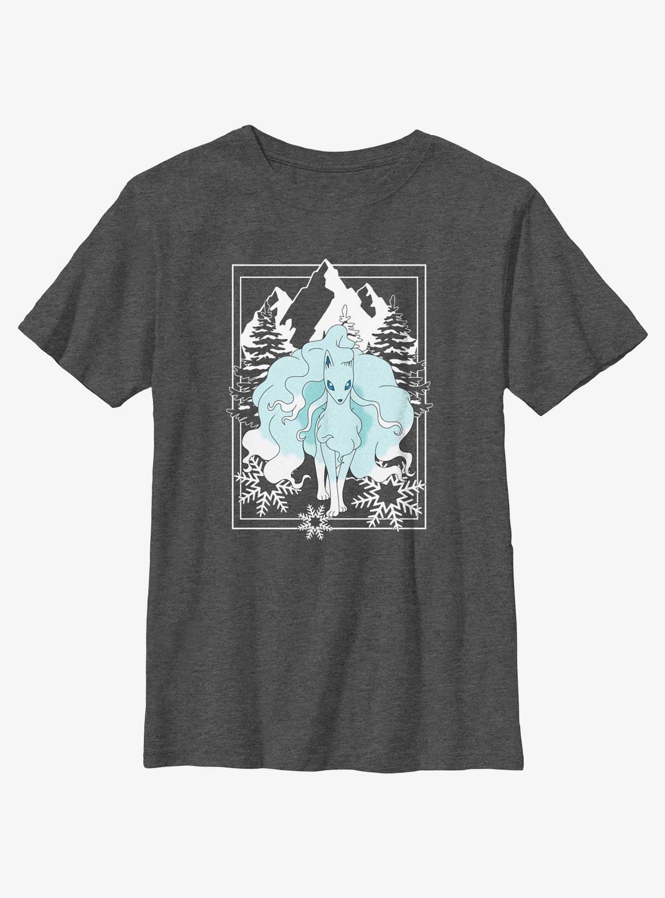 Pokemon Ninetales Winter Scene Youth T-Shirt