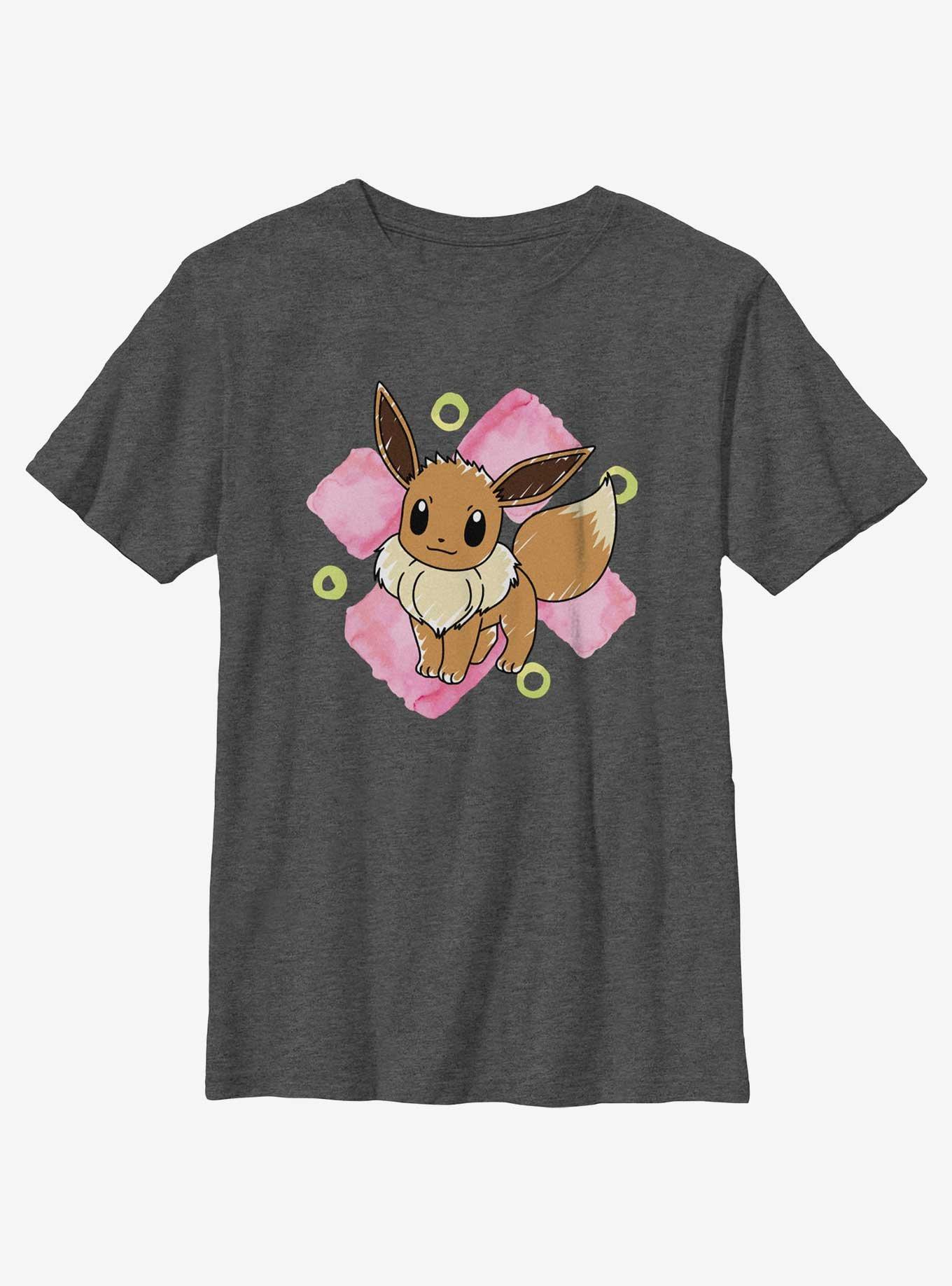 Pokemon Eevee Brush Strokes Youth T-Shirt