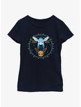 Pokemon Eevee Glaceon Circle Youth Girls T-Shirt, NAVY, hi-res