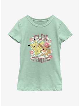 Pokemon Fun Times Pikachu & Eevee Youth Girls T-Shirt, , hi-res