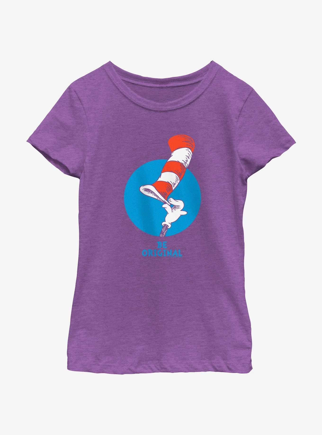 Dr. Seuss's Cat In The Hat Be Original Youth Girls T-Shirt, , hi-res
