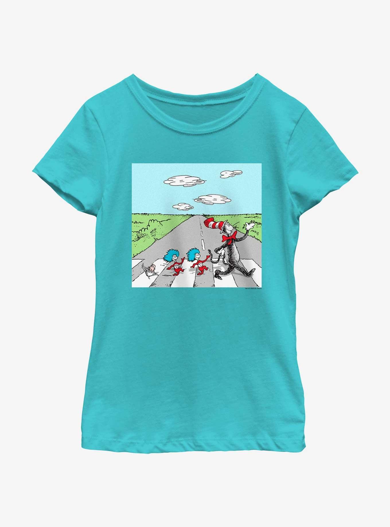 Dr. Seuss's Cat The Hat Crossing Youth Girls T-Shirt