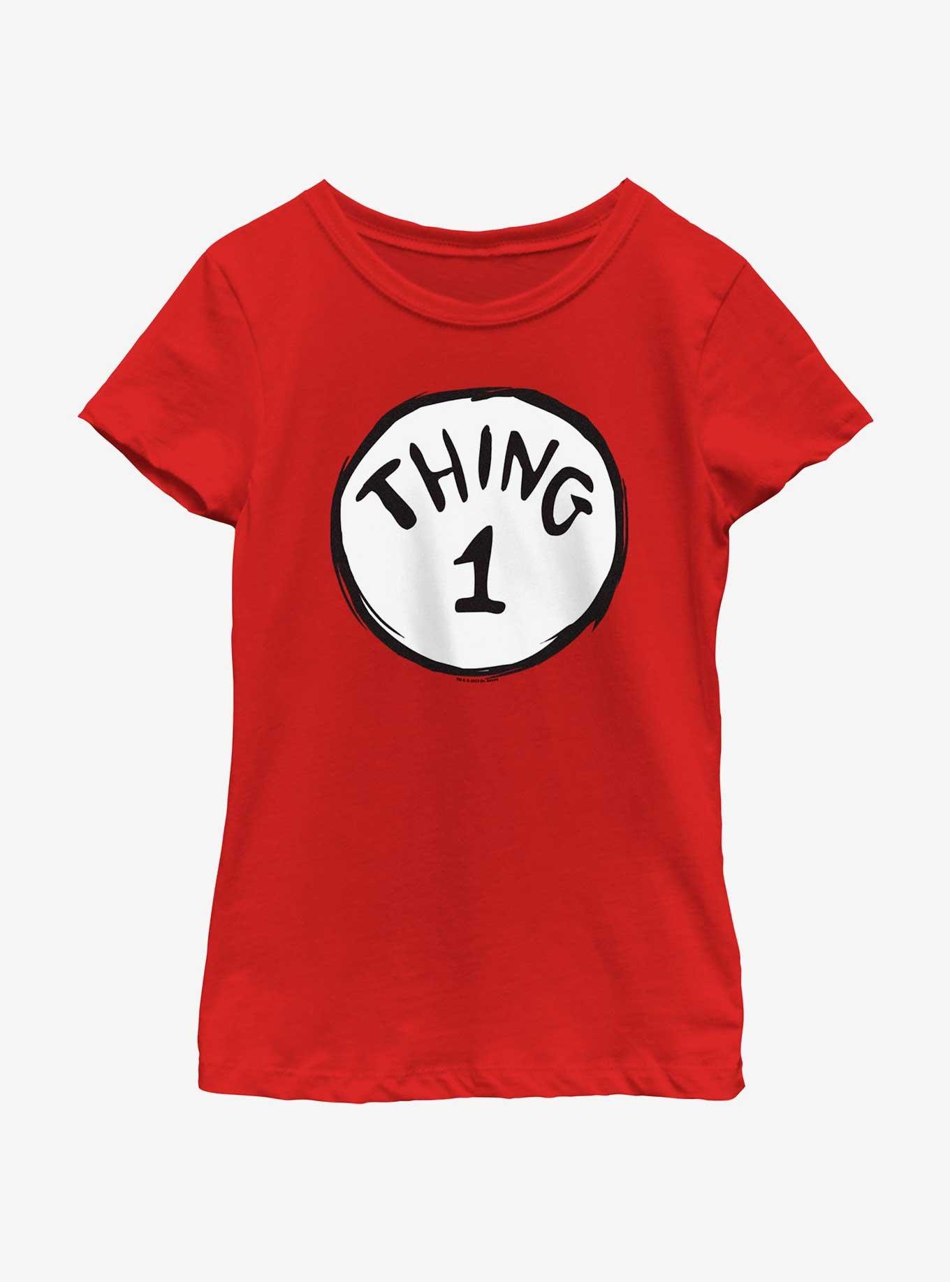 Dr. Seuss's Cat The Hat Thing 1 Youth Girls T-Shirt