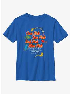 Dr. Seuss's One Fish, Two Fish, Red Fish, Blue Fish Funny Things Are Everywhere Youth T-Shirt, , hi-res