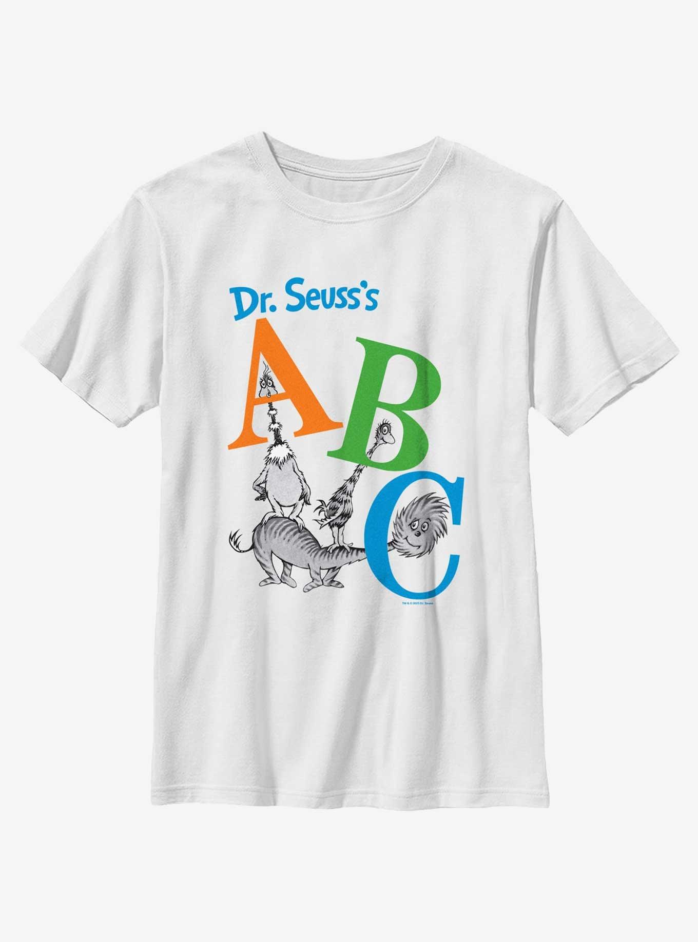 Dr. Seuss's Abc Abcs Youth T-Shirt, WHITE, hi-res