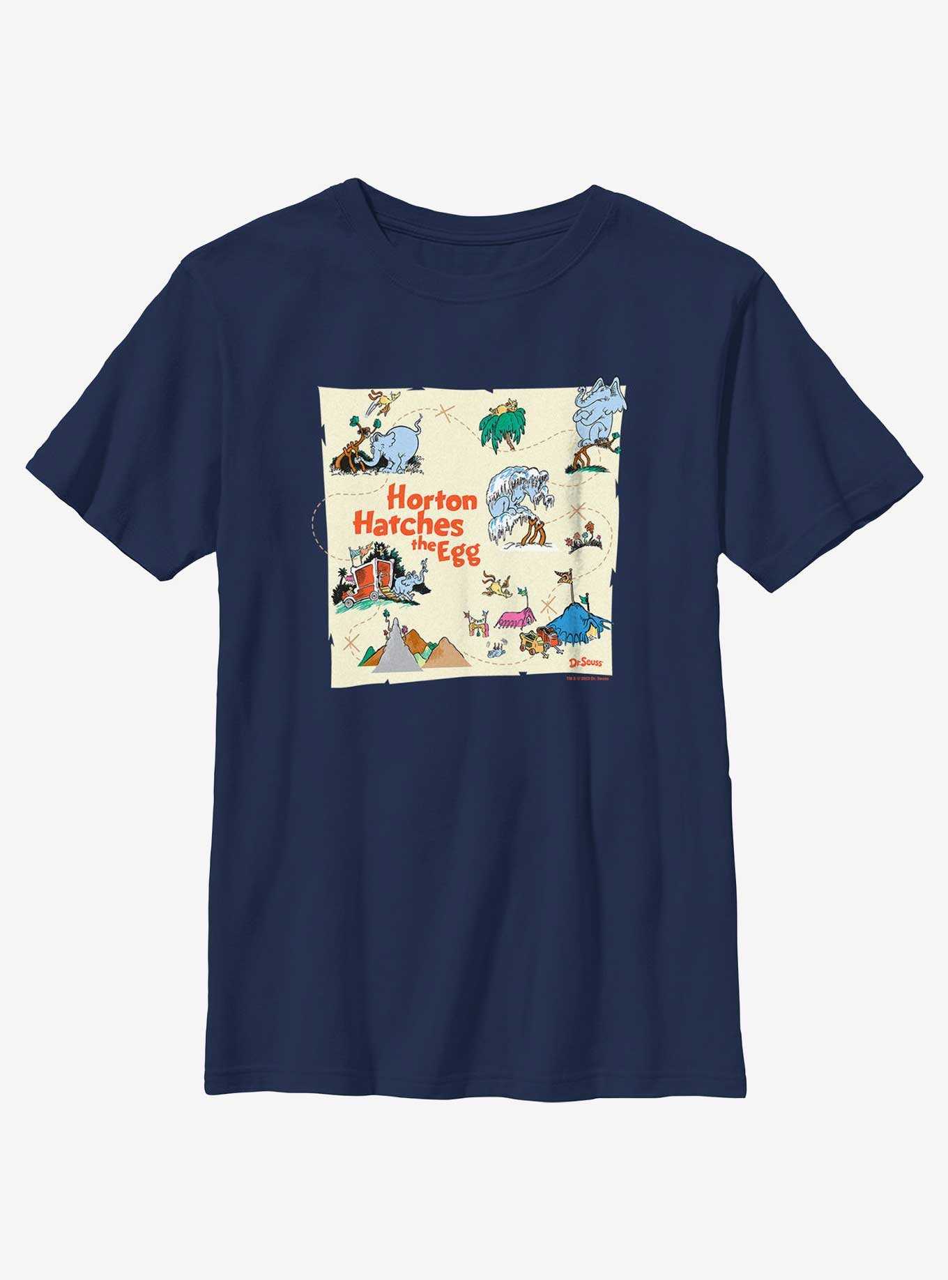 Dr. Seuss's Horton Hatches The Egg Map Youth T-Shirt, , hi-res