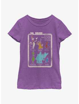 Dr. Seuss Favorite Stories From Childhood Youth Girls T-Shirt, , hi-res