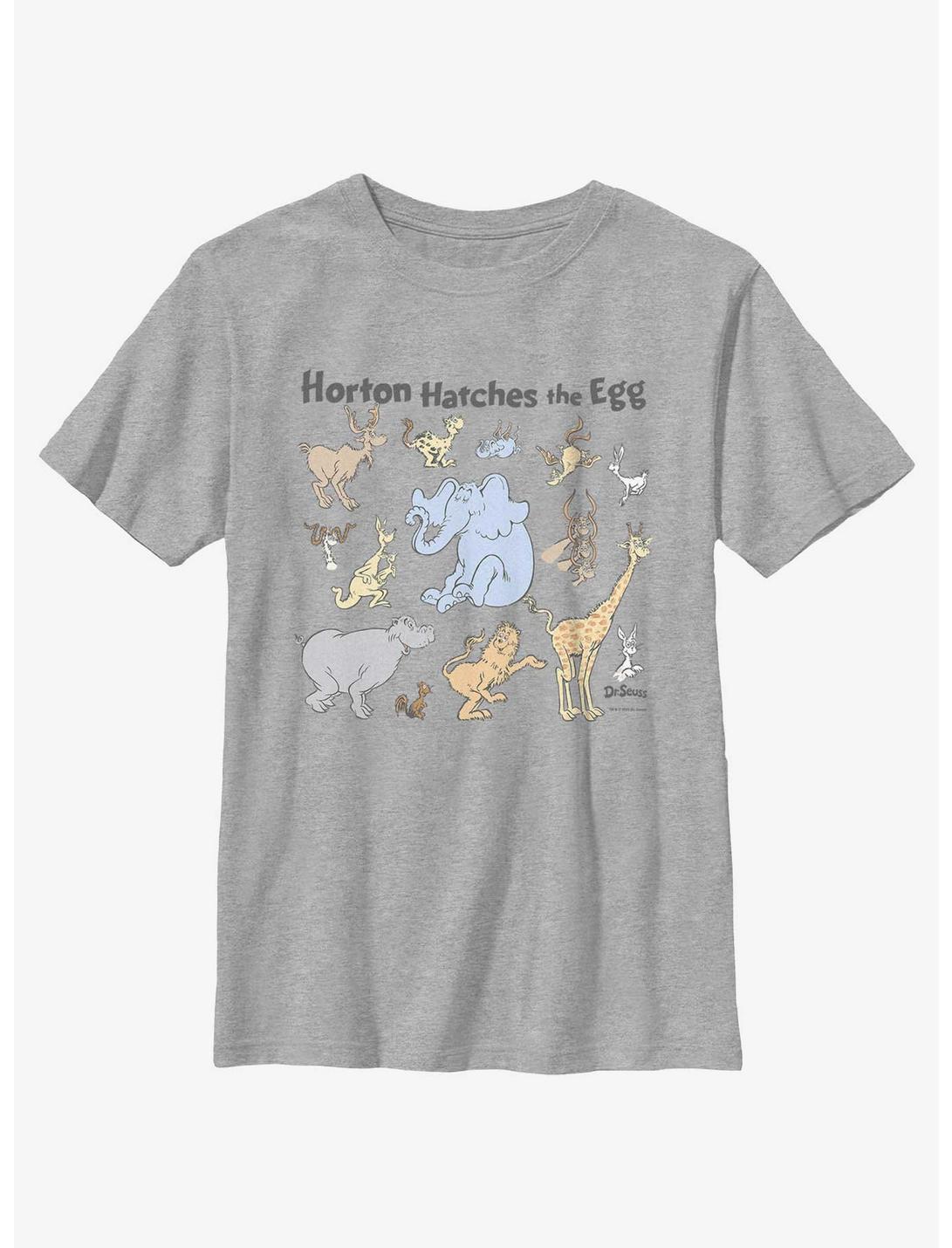 Dr. Seuss's Horton Hatches The Egg Characters Youth T-Shirt, ATH HTR, hi-res