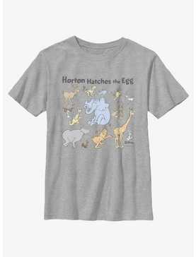 Dr. Seuss's Horton Hatches The Egg Characters Youth T-Shirt, , hi-res