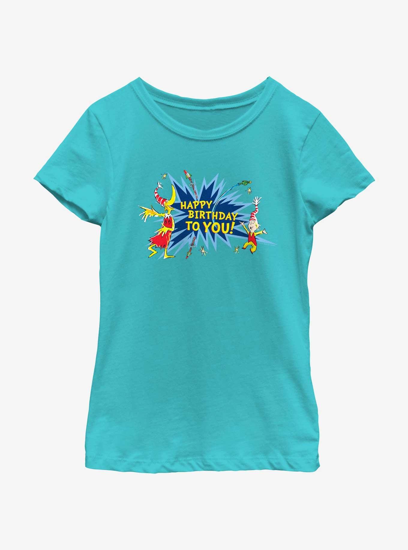 Dr. Seuss Happy Birthday To You Youth Girls T-Shirt