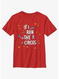 Dr. Seuss's If I Ran The Circus Stars Youth T-Shirt, RED, hi-res