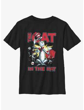 Dr. Seuss's Cat In The Hat Splash Art Youth T-Shirt, , hi-res