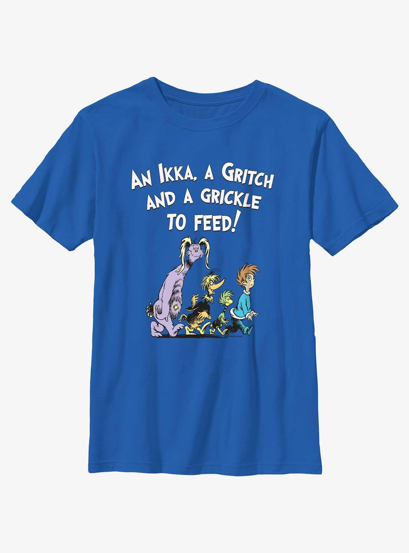 Dr. Seuss's The Bippolo Seed & Other Lost Stories Ikka Gritch Grickle To Feed Youth T-Shirt