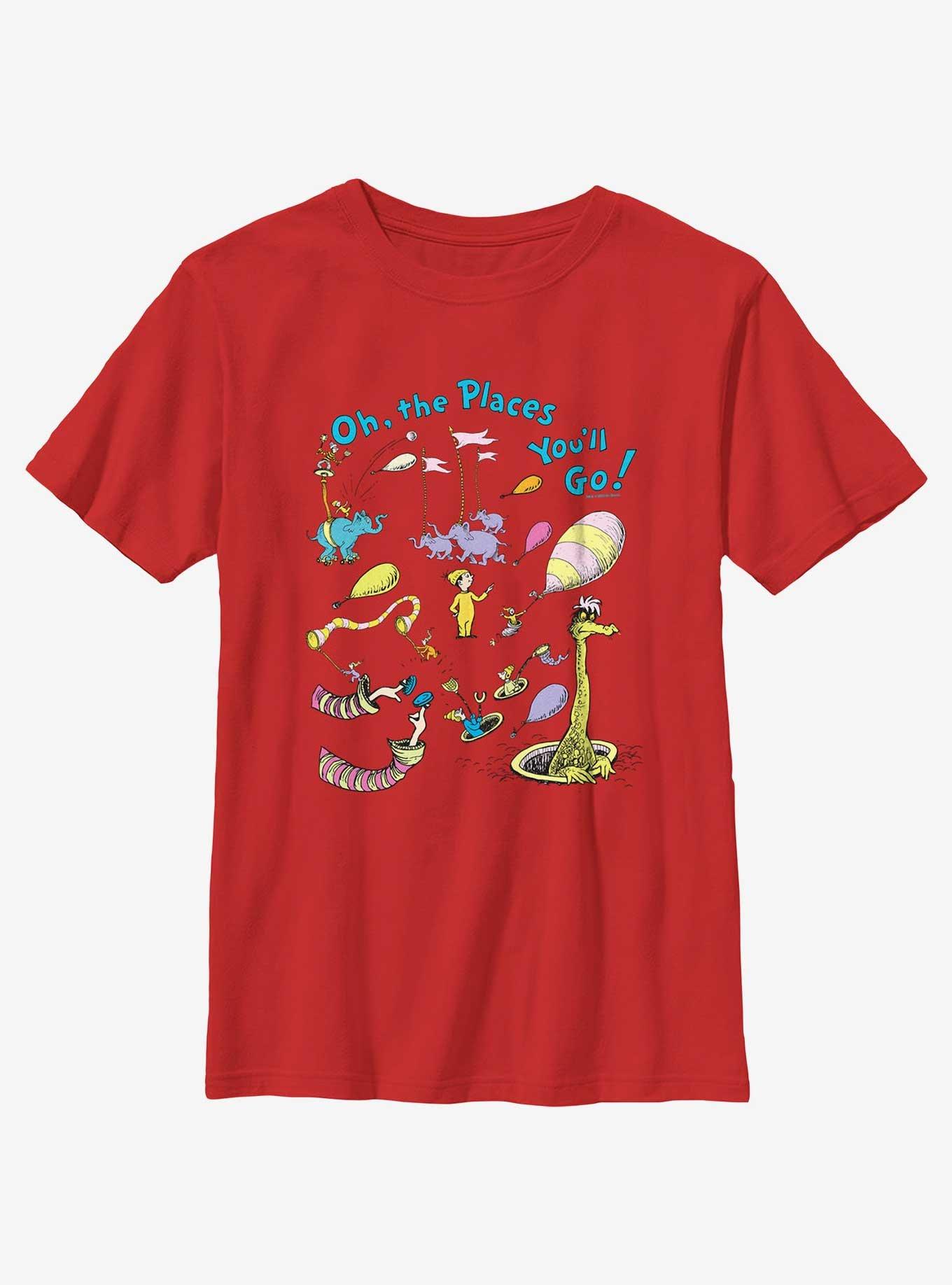 Dr. Seuss's Oh! The Places You'll Go Characters Youth T-Shirt