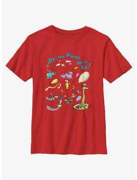 Dr. Seuss's Oh! The Places You'll Go Characters Youth T-Shirt, , hi-res