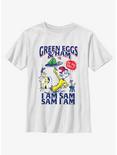 Dr. Seuss's Green Eggs & Ham Sam I Am Youth T-Shirt, WHITE, hi-res