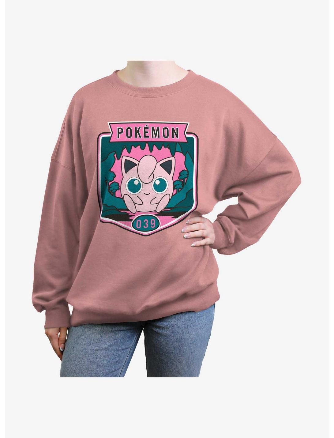 Pokemon Jigglypuff Womens Oversized Sweatshirt, DESERTPNK, hi-res