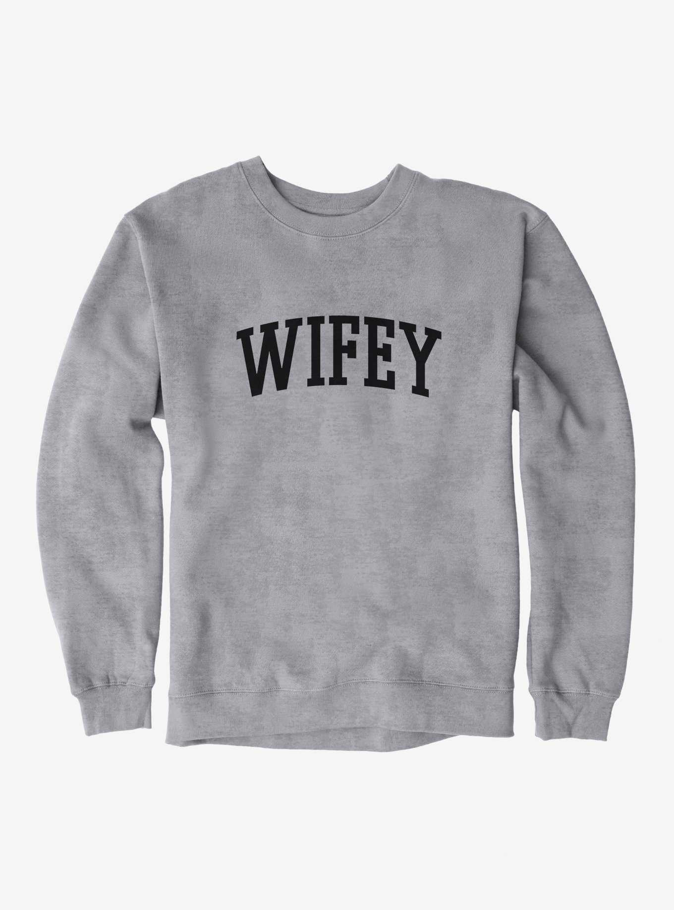 Hot Topic Collegiate Wifey Sweatshirt, , hi-res