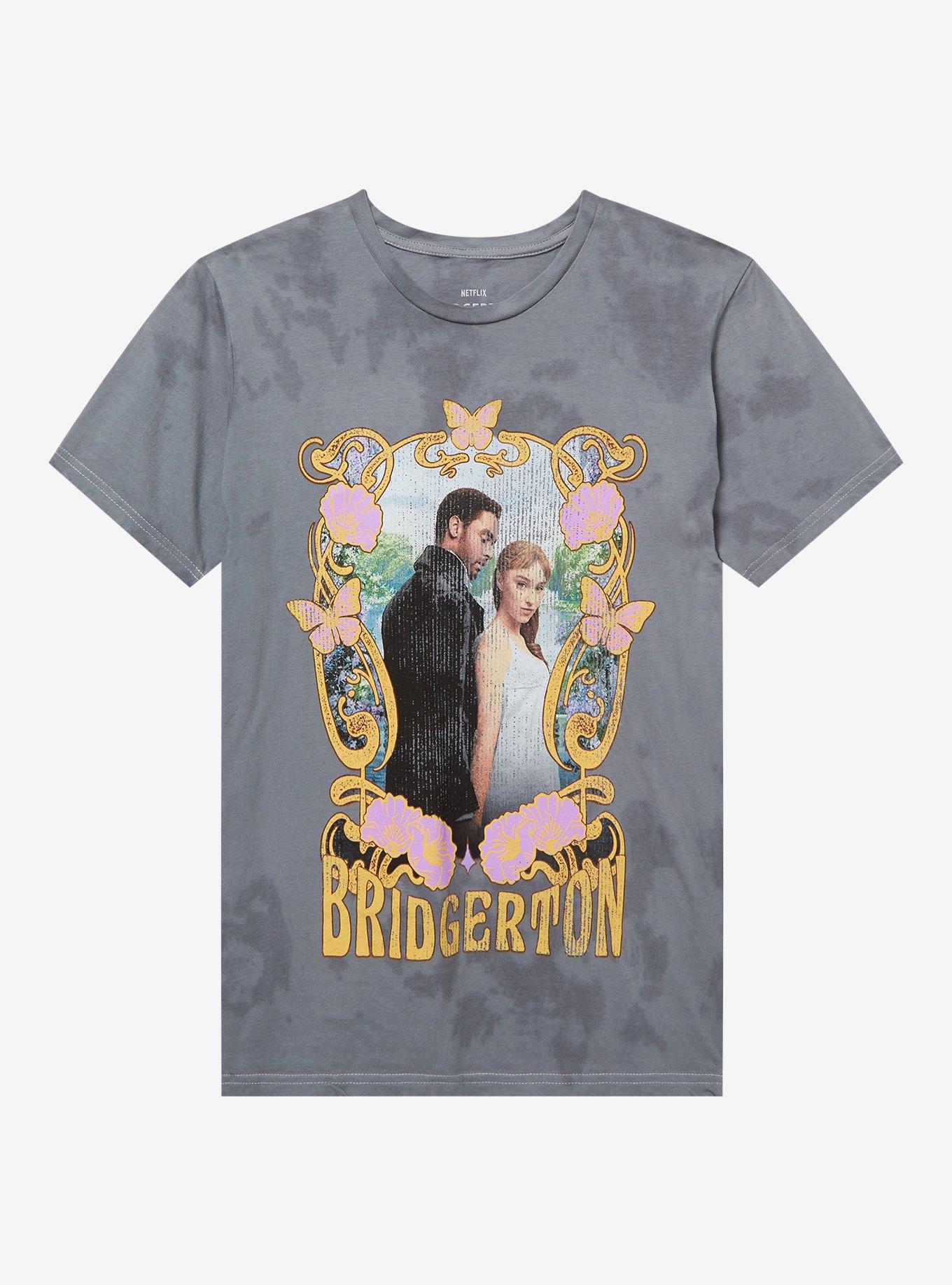 Bridgerton Daphne & Simon Tie-Dye Boyfriend Fit Girls T-Shirt, MULTI, hi-res