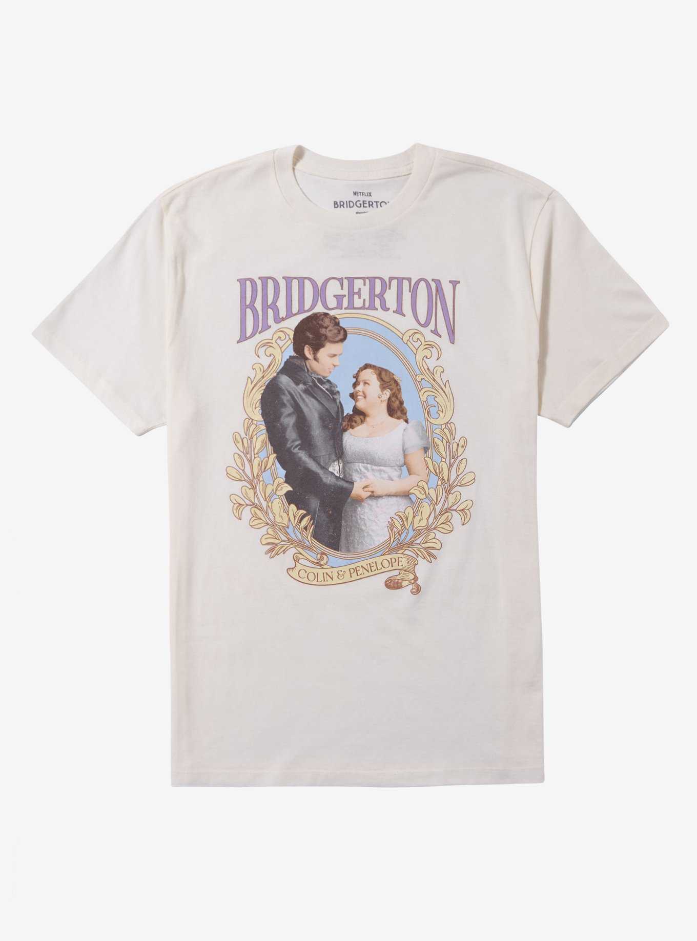 Bridgerton Penelope & Colin Boyfriend Fit Girls T-Shirt, , hi-res
