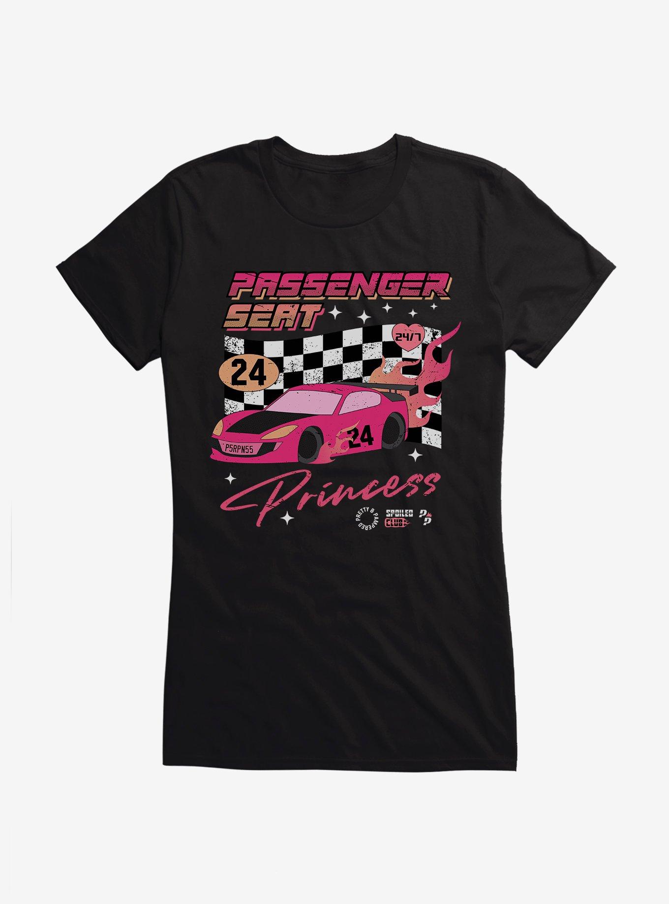 Passenger Seat Princess Girls T-Shirt, BLACK, hi-res