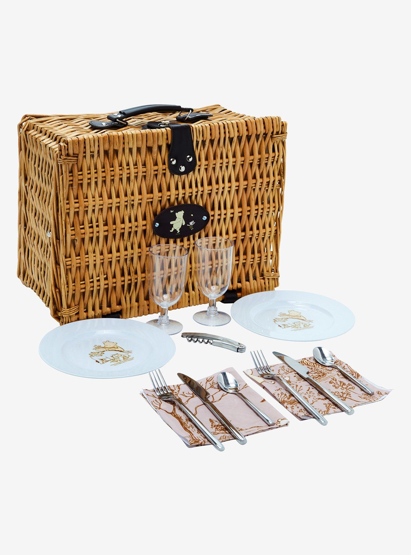 Disney Winnie the Pooh Picnic Basket & Utensils Set, , hi-res