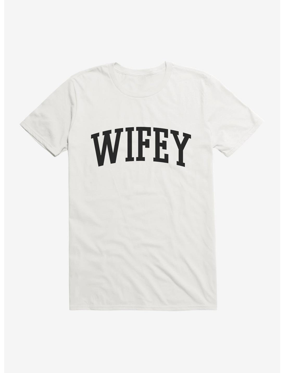 Collegiate Wifey T-Shirt, WHITE, hi-res