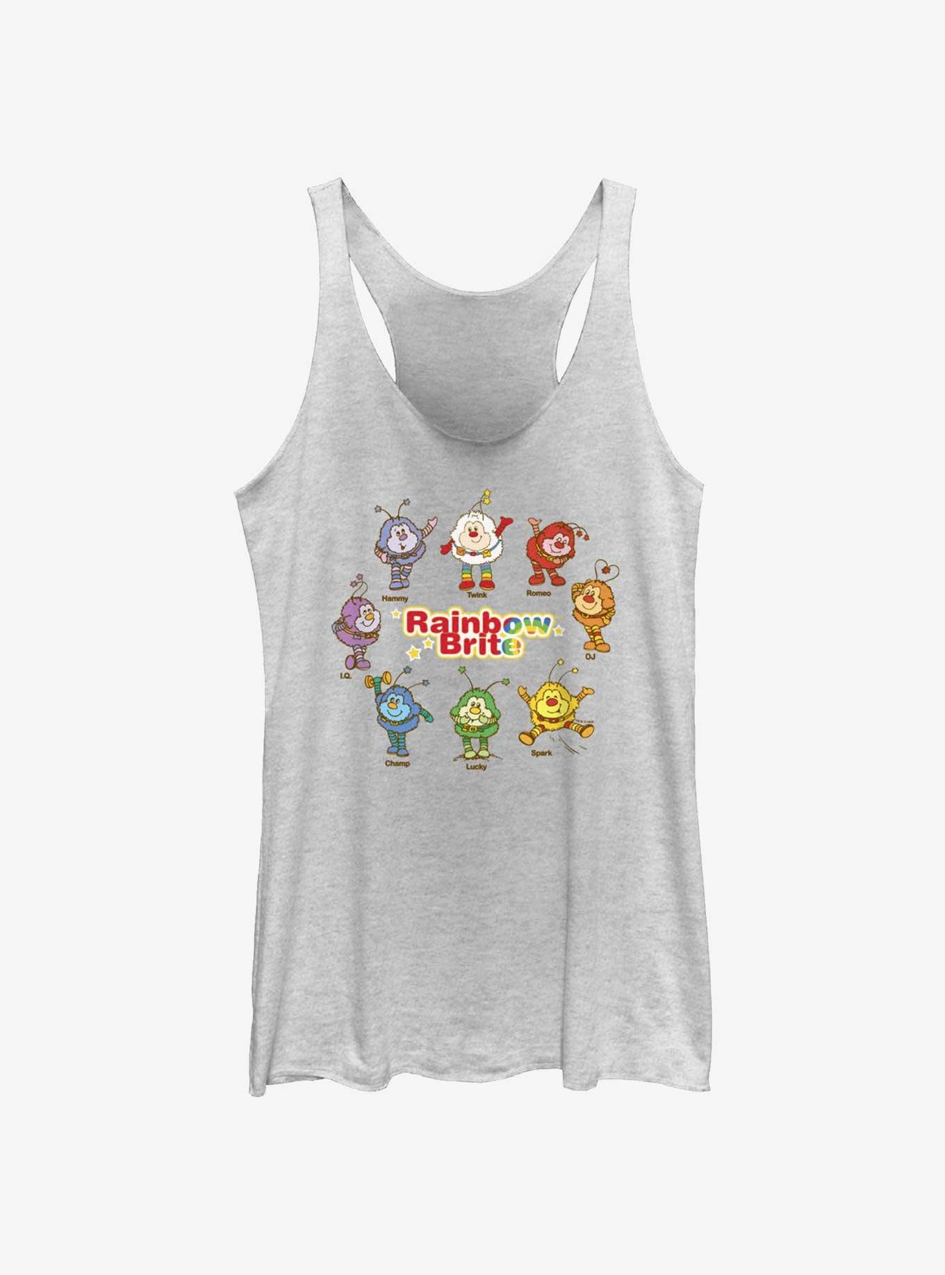 Rainbow Brite Sprites Textbook Girls Tank, WHITE HTR, hi-res