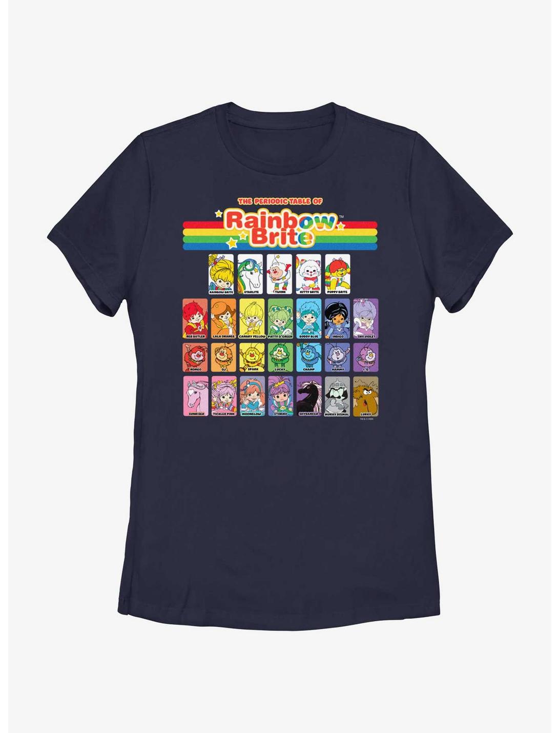 Rainbow Brite Table Of Color Womens T-Shirt, NAVY, hi-res