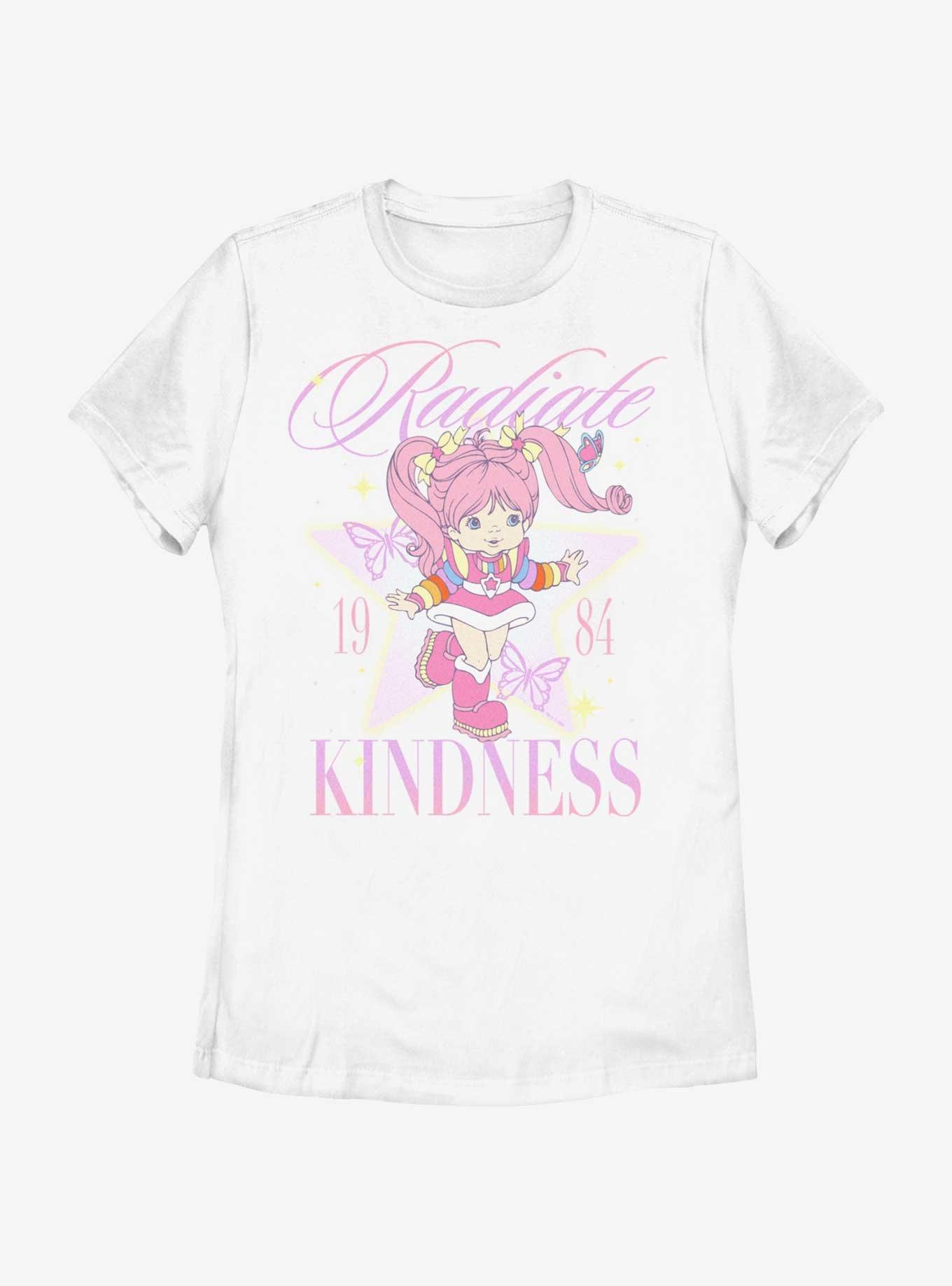 Rainbow Brite Tickled Pink Radiate Kindness Womens T-Shirt