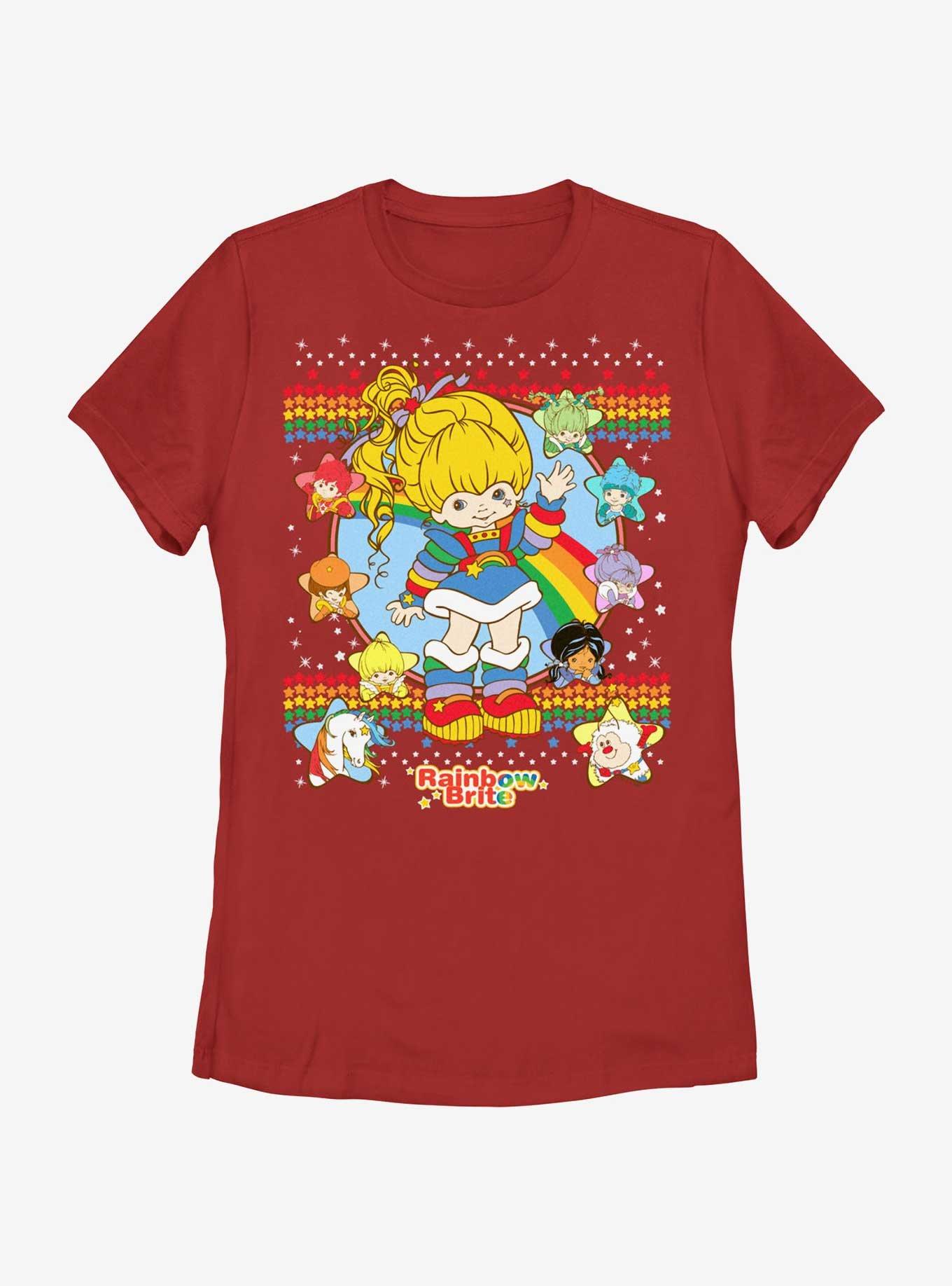 Rainbow Brite Star Rainbows Womens T-Shirt