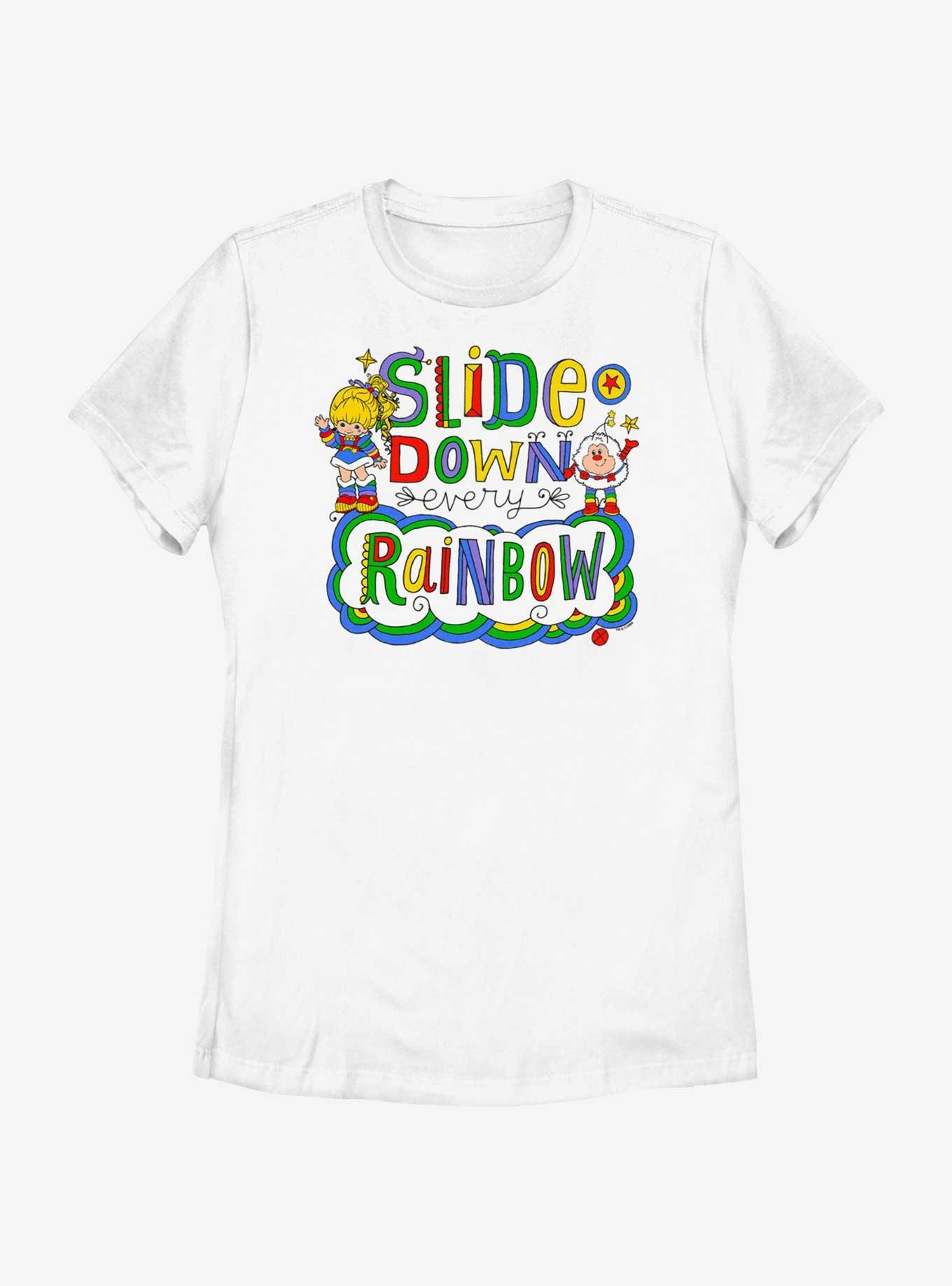 Rainbow Brite Slide Down Every Womens T-Shirt