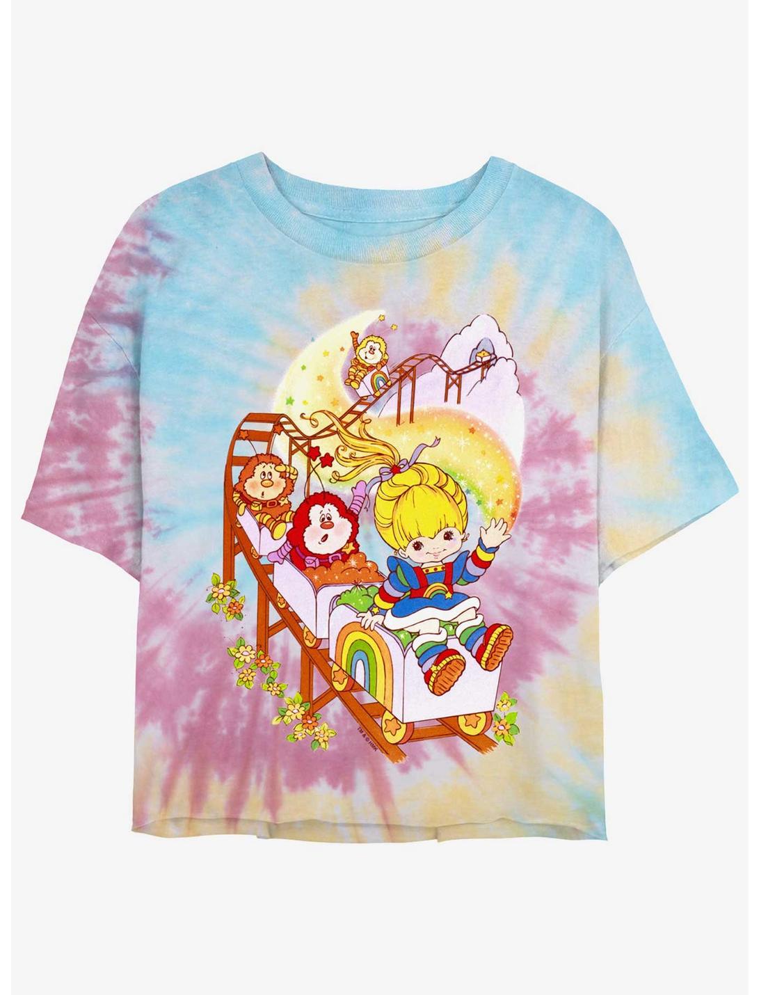 Rainbow Brite Rainbow Coaster Womens Tie-Dye Crop T-Shirt, BLUPNKLY, hi-res