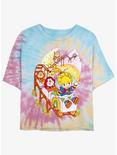Rainbow Brite Rainbow Coaster Womens Tie-Dye Crop T-Shirt, BLUPNKLY, hi-res