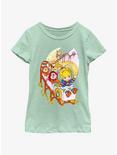 Rainbow Brite Rainbow Coaster Youth Girls T-Shirt, MINT, hi-res