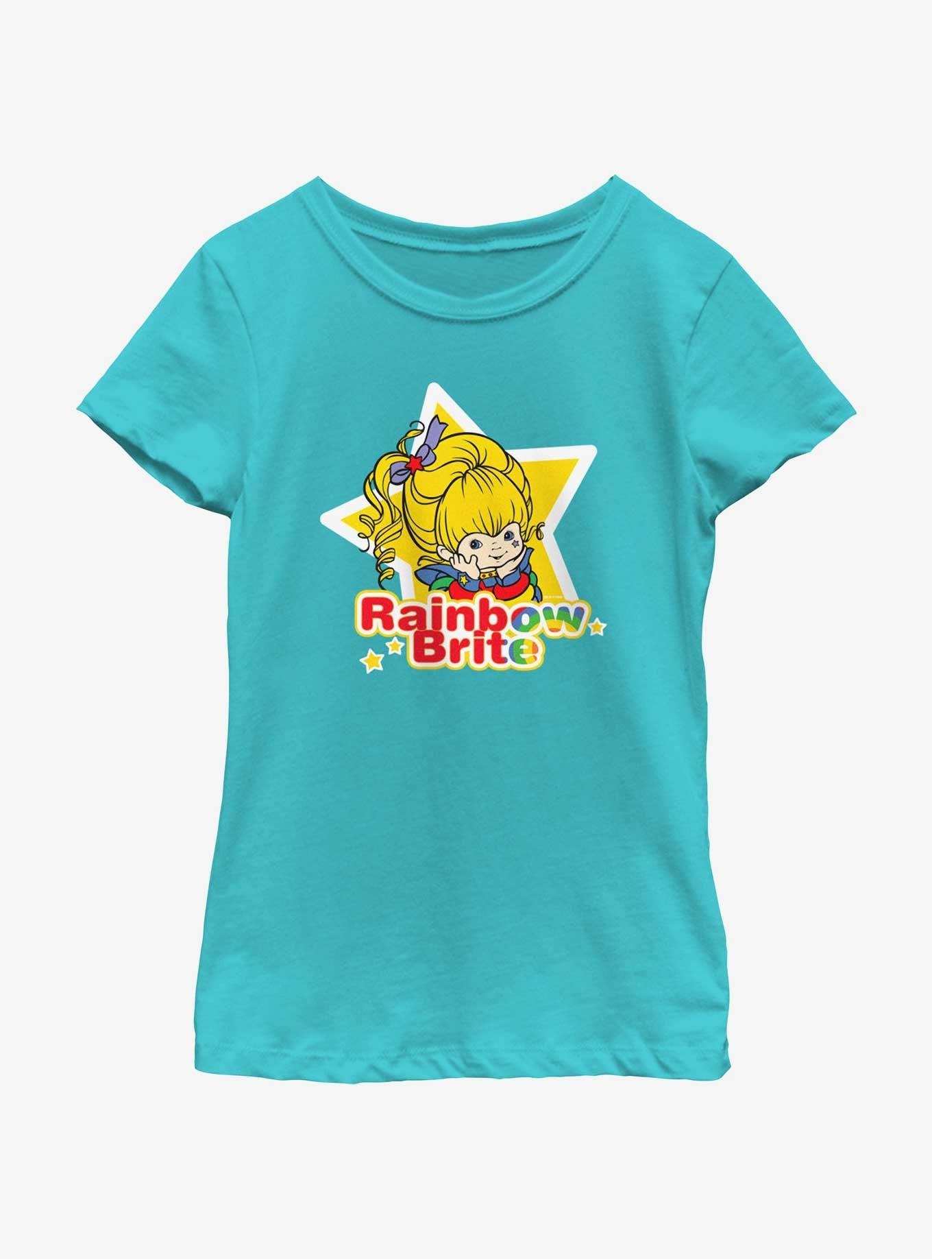 Rainbow Brite Star Badge Youth Girls T-Shirt