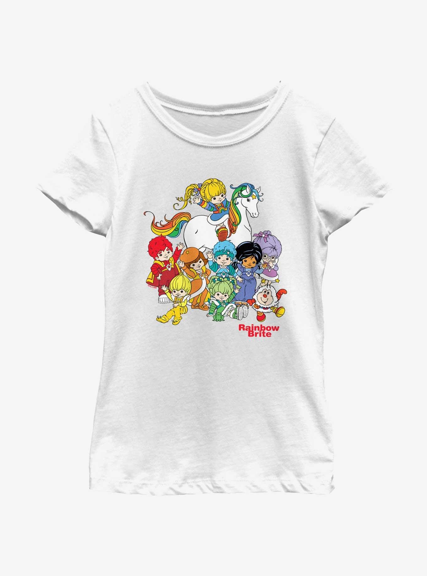 Rainbow Brite & Friends Youth Girls T-Shirt, WHITE, hi-res