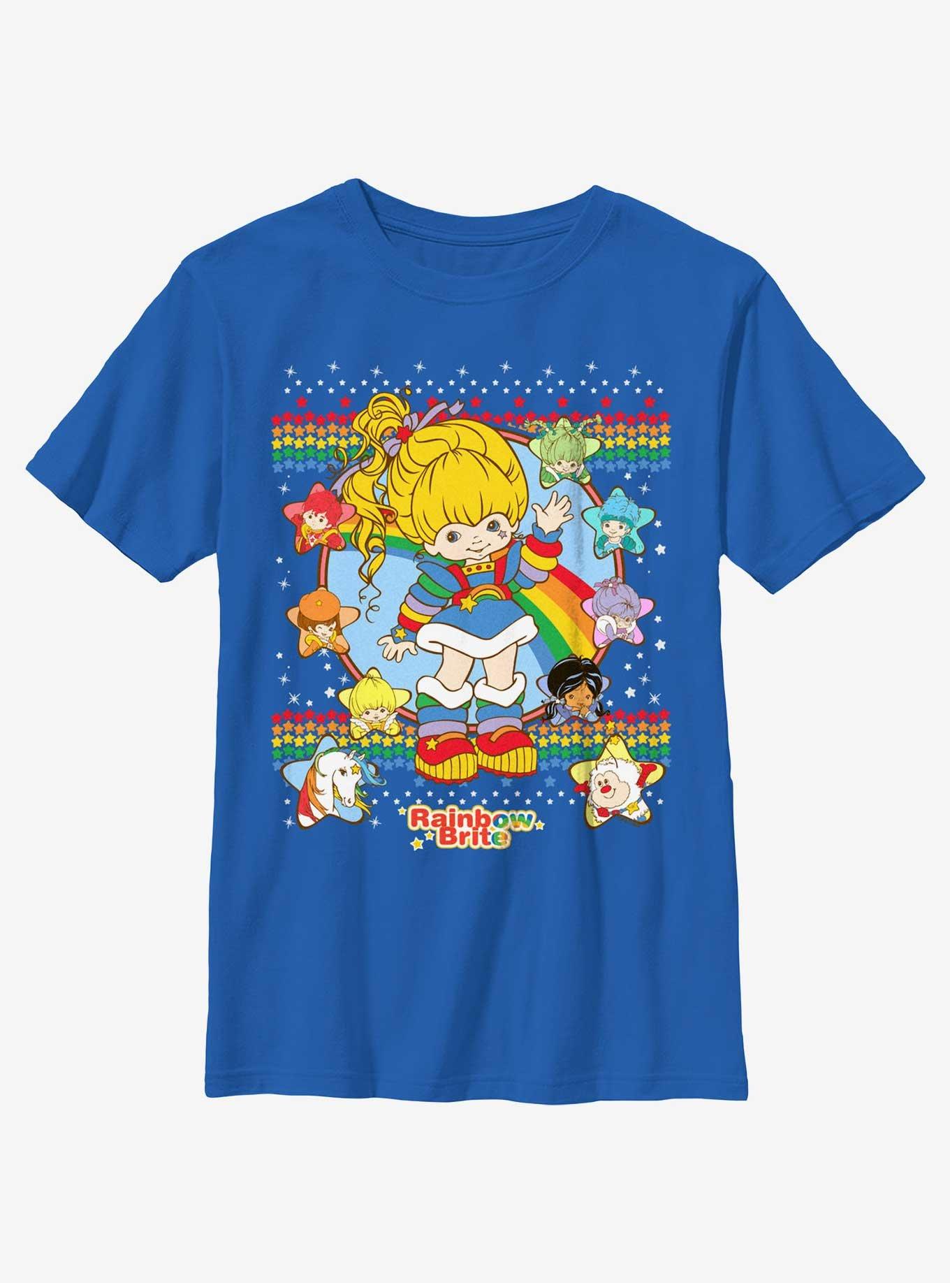 Rainbow Brite Star Rainbows Youth T-Shirt, ROYAL, hi-res