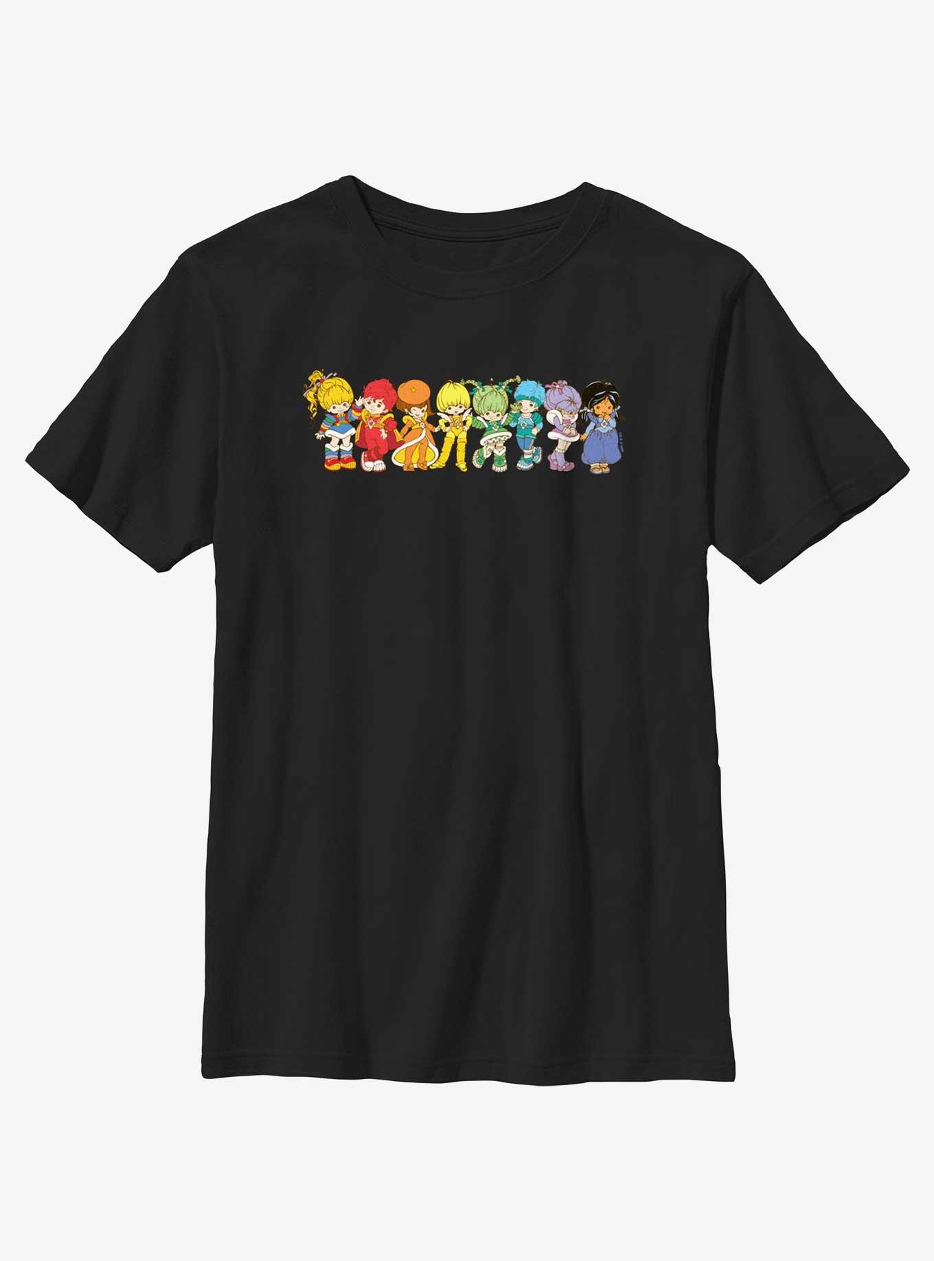 Rainbow Brite Line Up Youth T-Shirt, BLACK, hi-res