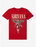 Nirvana In Utero Red Boyfriend Fit Girls T-Shirt, RED, hi-res