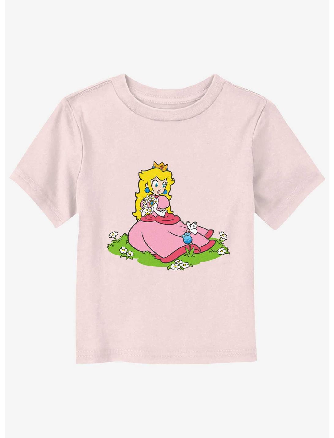 Nintendo Peach And A Butterfly Toddler T-Shirt, LIGHT PINK, hi-res