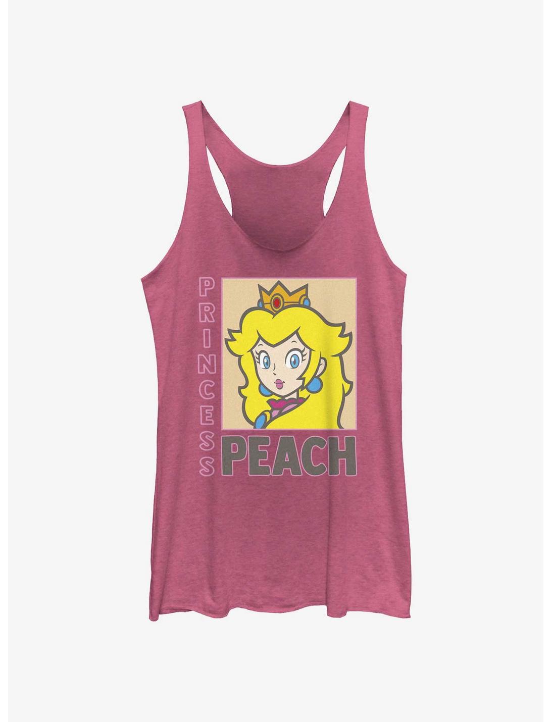 Nintendo Princess Peach Poster Womens Tank Top, PINK HTR, hi-res