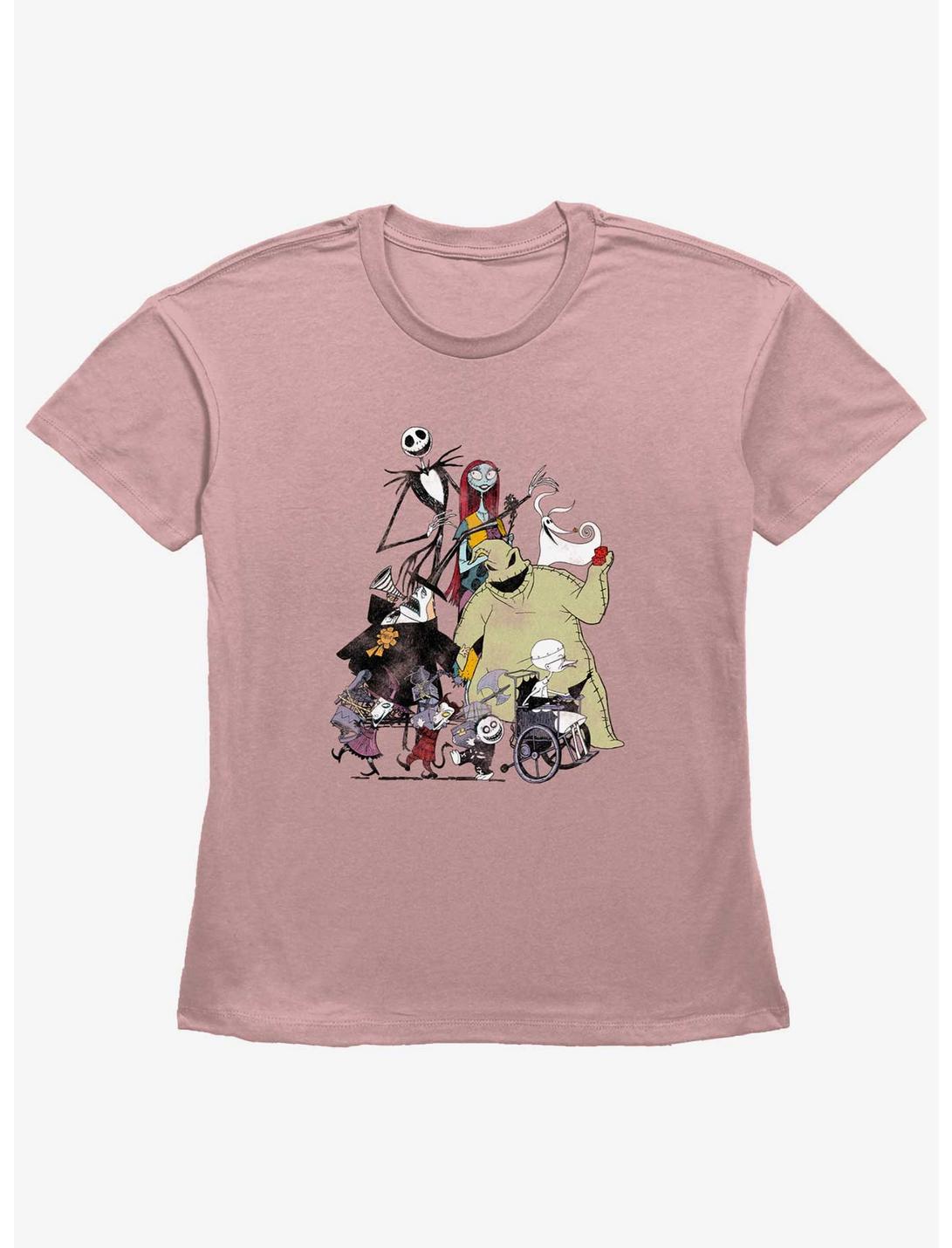 Disney The Nightmare Before Christmas Group Shot Womens Straight Fit T-Shirt, DESERTPNK, hi-res