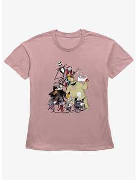 Disney The Nightmare Before Christmas Group Shot Womens Straight Fit T-Shirt, , hi-res