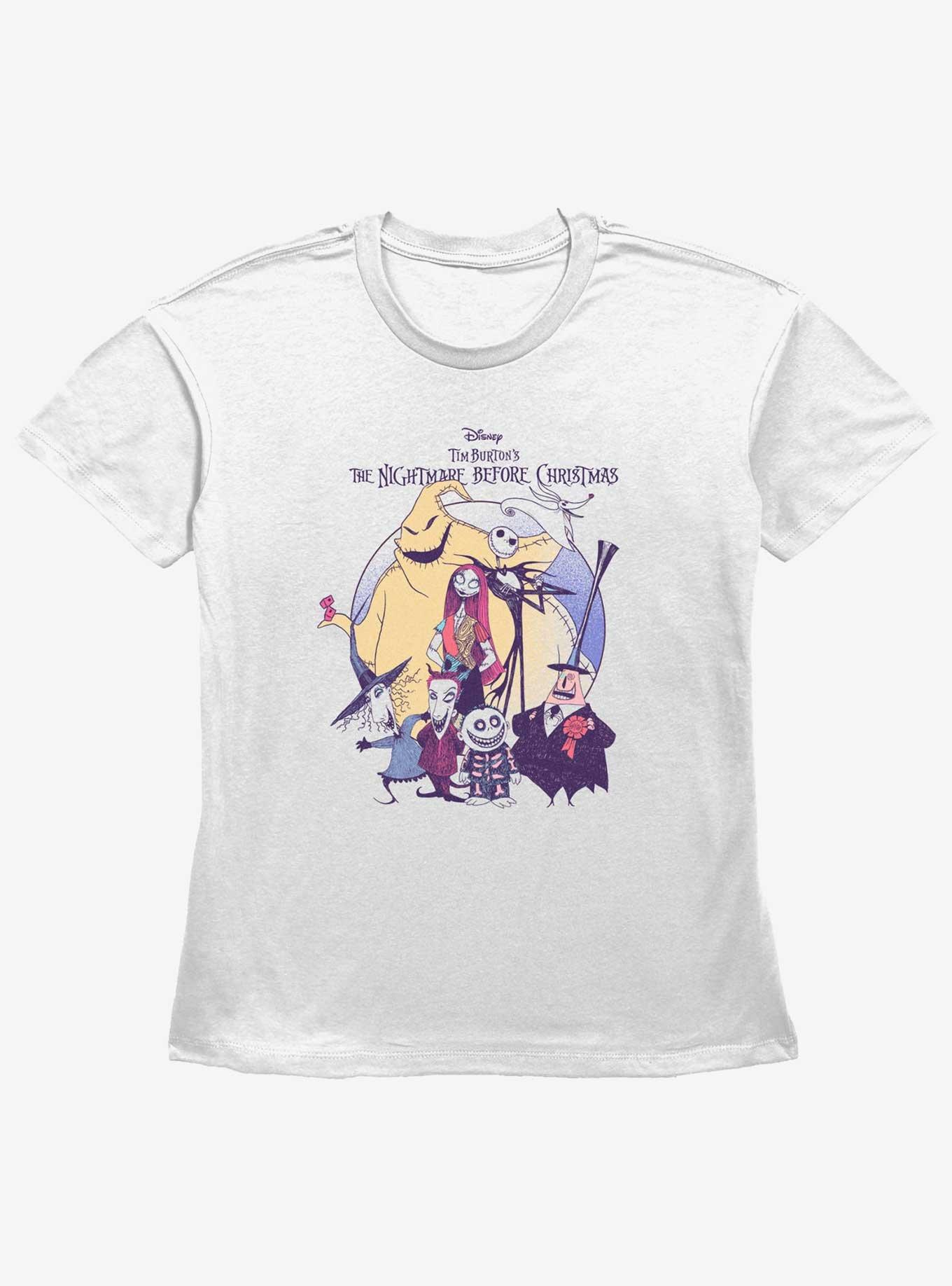 Disney The Nightmare Before Christmas Scary Group Womens Straight Fit T-Shirt, , hi-res