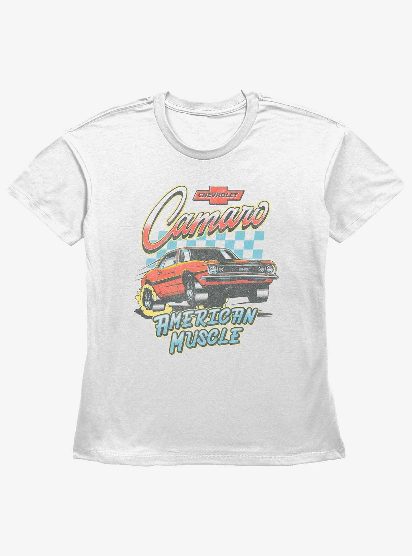 General Motors Camaro Fade Womens Straight Fit T-Shirt, WHITE, hi-res