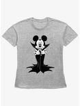 Disney Mickey Mouse Vampire Mickey Womens Straight Fit T-Shirt, HEATHER GR, hi-res
