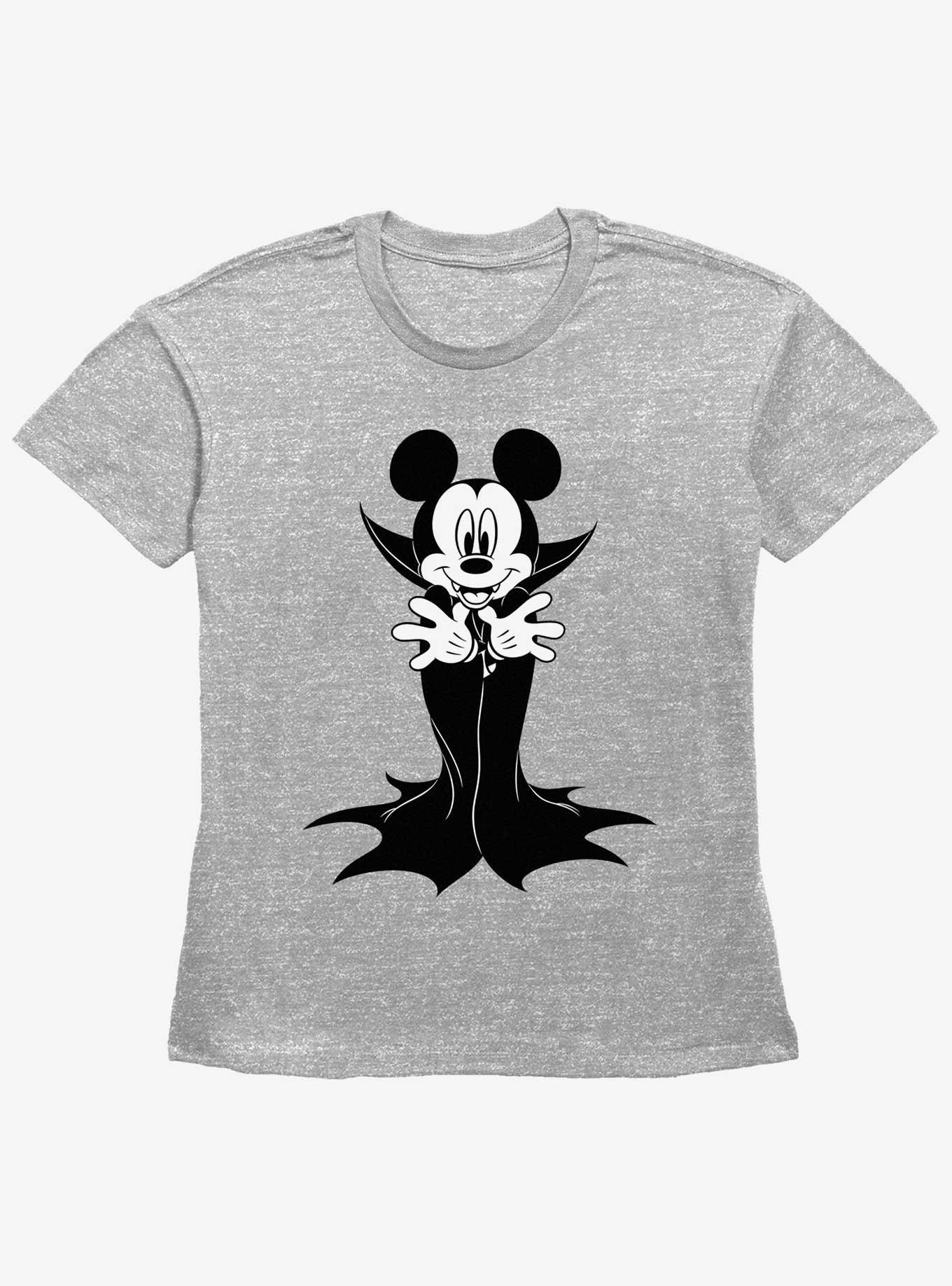 Disney Mickey Mouse Vampire Mickey Womens Straight Fit T-Shirt, HEATHER GR, hi-res